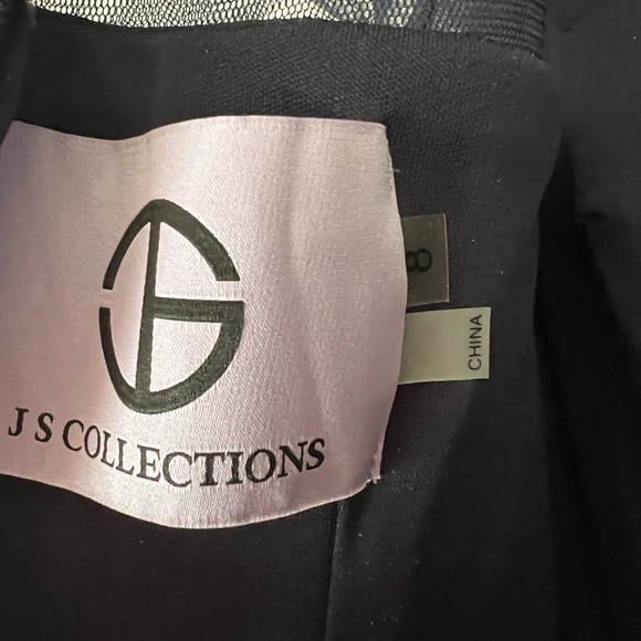 JS Collection Illusion neck, stretch crepe, midi dress size 8 - Picture 4 of 4